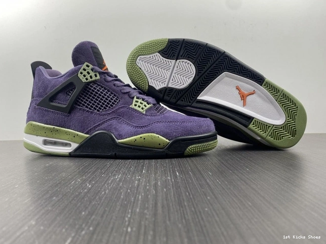 1st Kicks Air Purple Canyon Jordan 4 WMNS AQ9129-500 0727